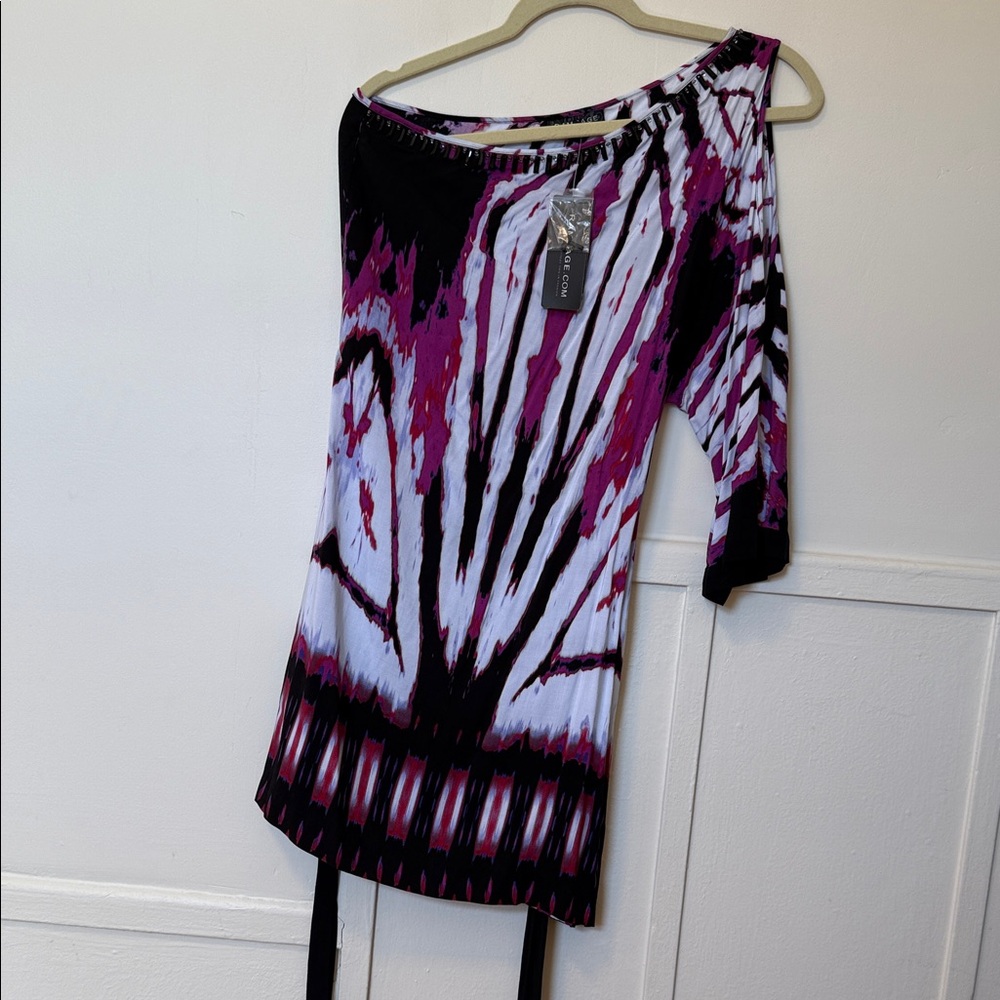 Rampage Purple and Black Mini Dress